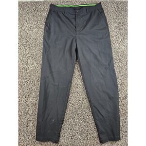 PGA Tour Pro Series Mens Sz 36x32 Flat Front Chino Golf Pants Black